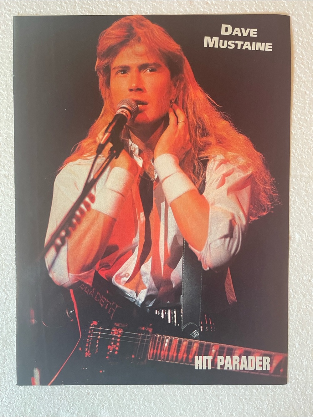 Dave Mustaine Pinup - Red and Black Home Art
